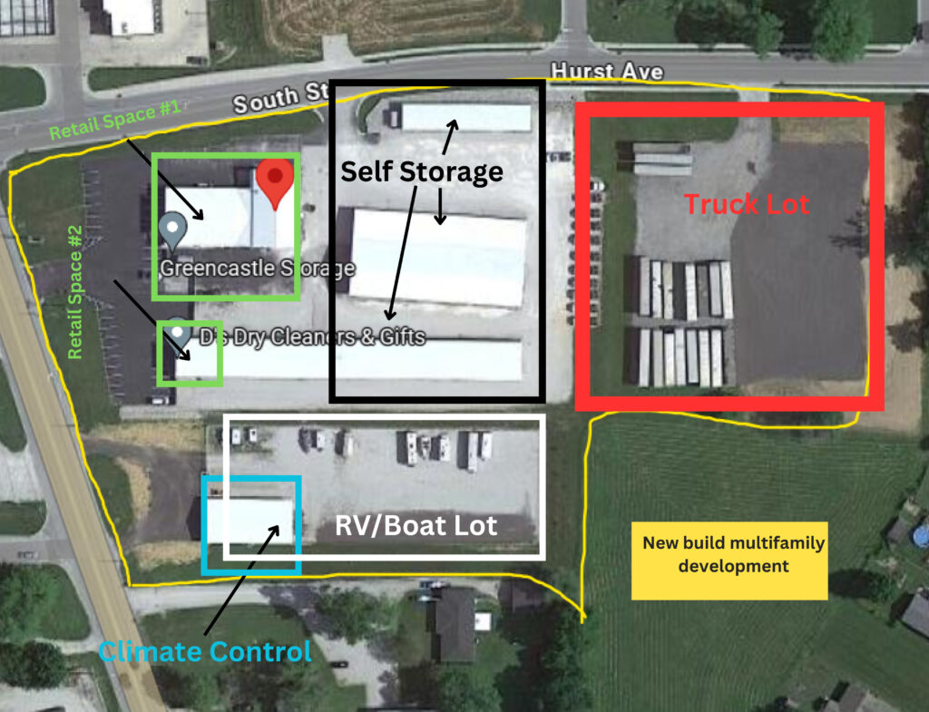 Greencastle Overhead Map